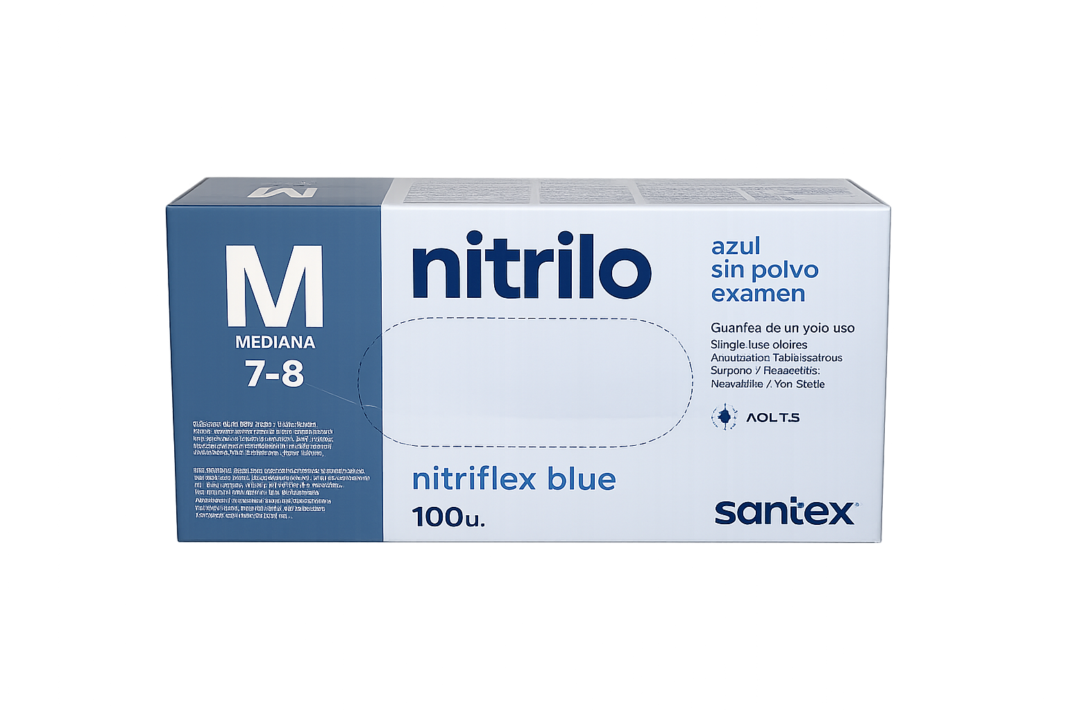 Guantes nitrilo azul / negro